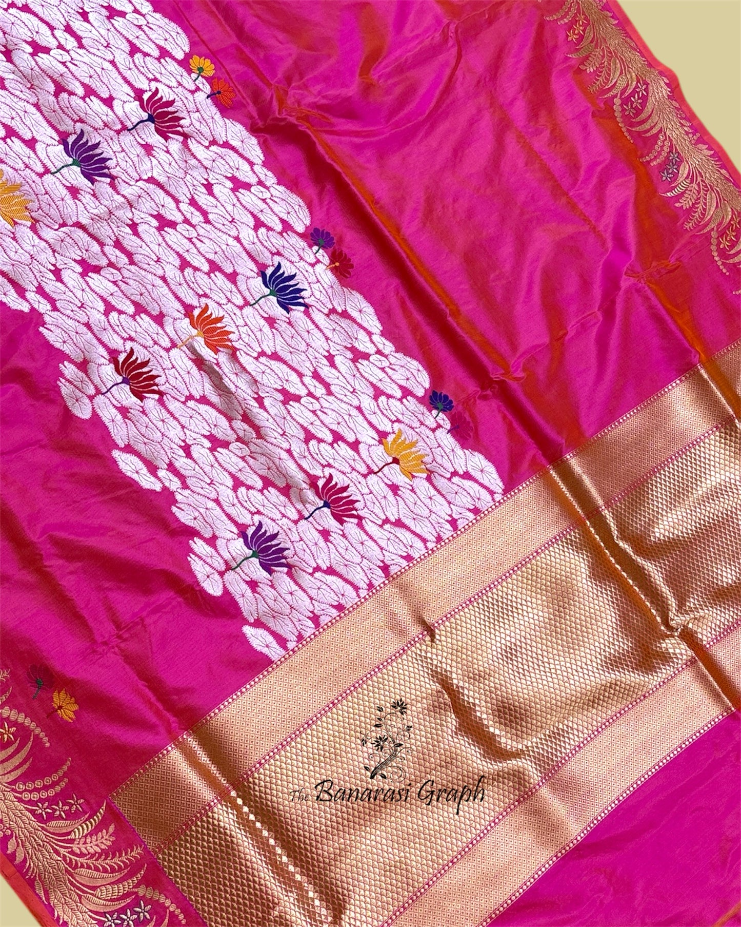 Pure Katan Handloom Silk - Kadhua Work Banarasi Saree