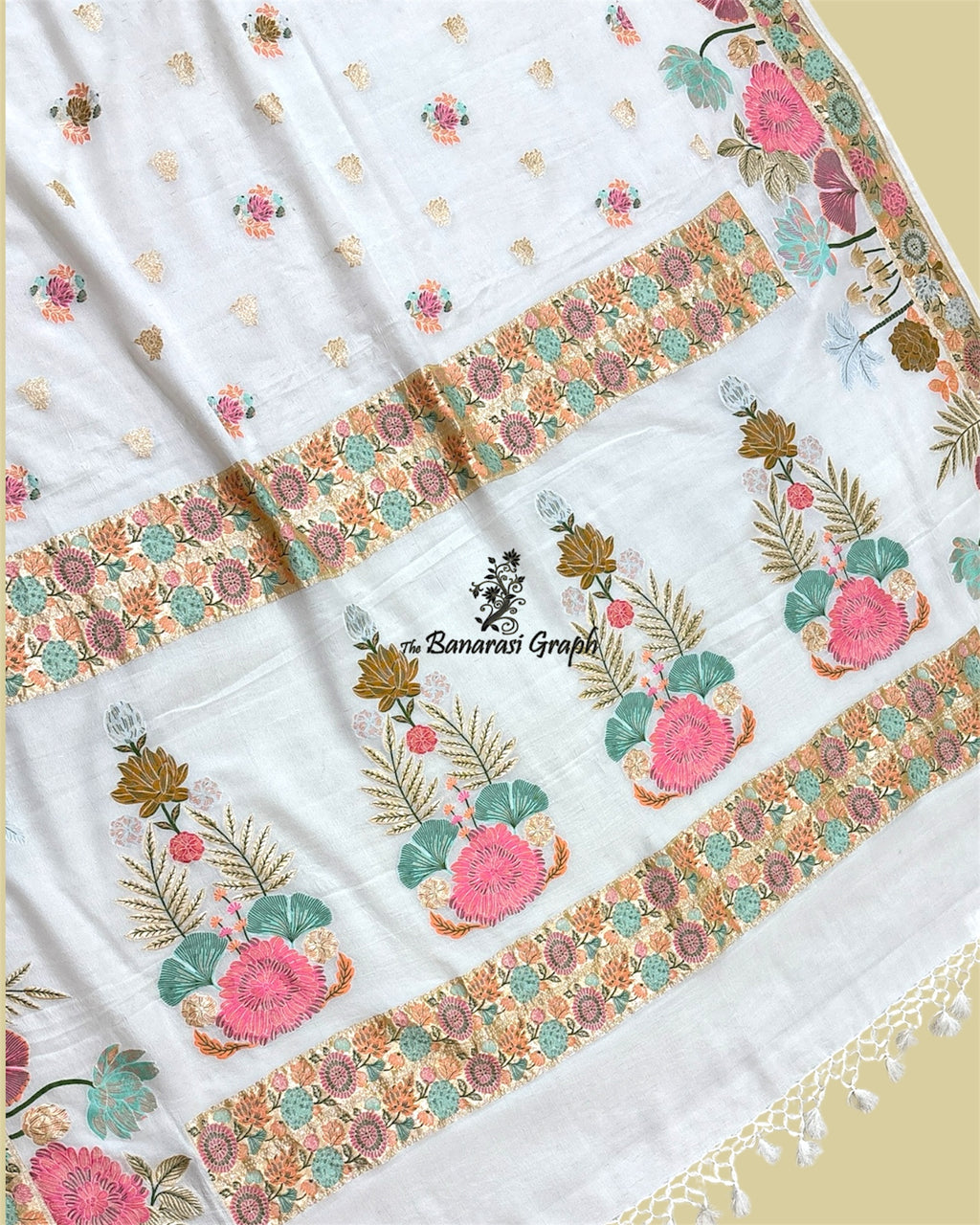 Pure Chiffon Khaddi with Meenakari - Banarasi Saree