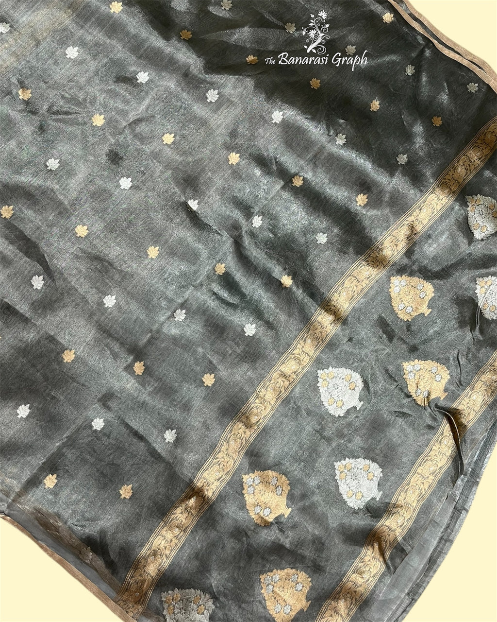 Pure Tissue Handloom Silk - Kadhua Motifs Sona Rupa Banarasi Saree