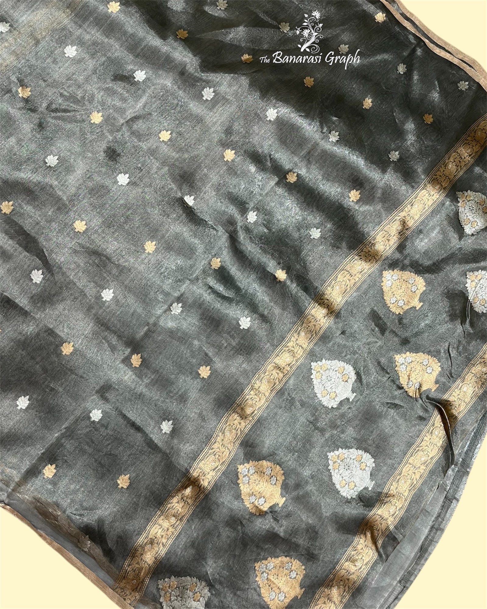 Pure Tissue Handloom Silk - Kadhua Motifs Sona Rupa Banarasi Saree