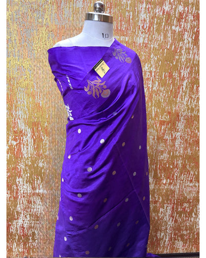 Pure Raw Mango Handloom Silk - Kadhua Motifs Sona Rupa Banarasi Saree