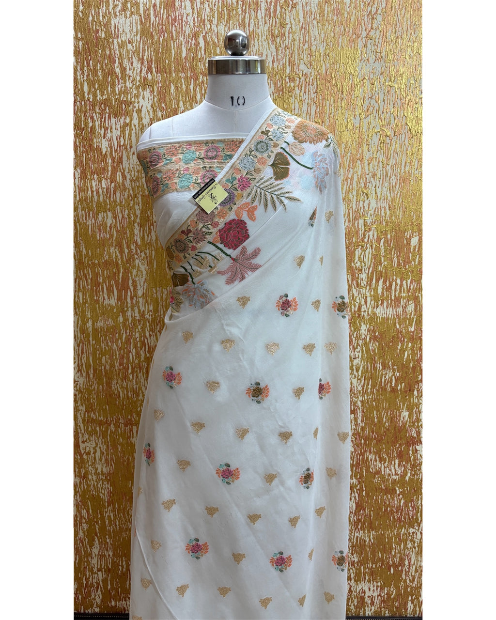 Pure Chiffon Khaddi with Meenakari - Banarasi Saree
