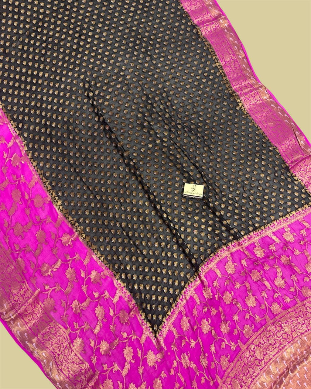 Pure Khaddi Chiffon Reshmi Zari-Banarasi Saree