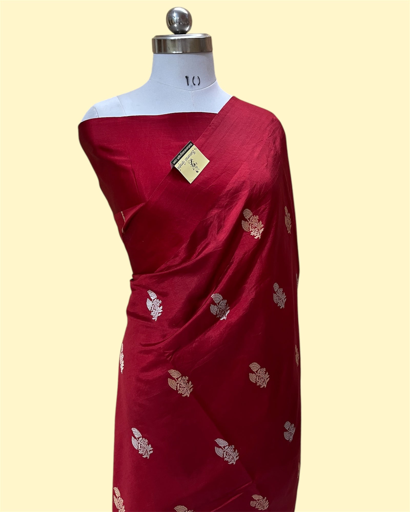 Pure Raw Mango Handloom Silk - Kadhua Motifs Banarasi Saree