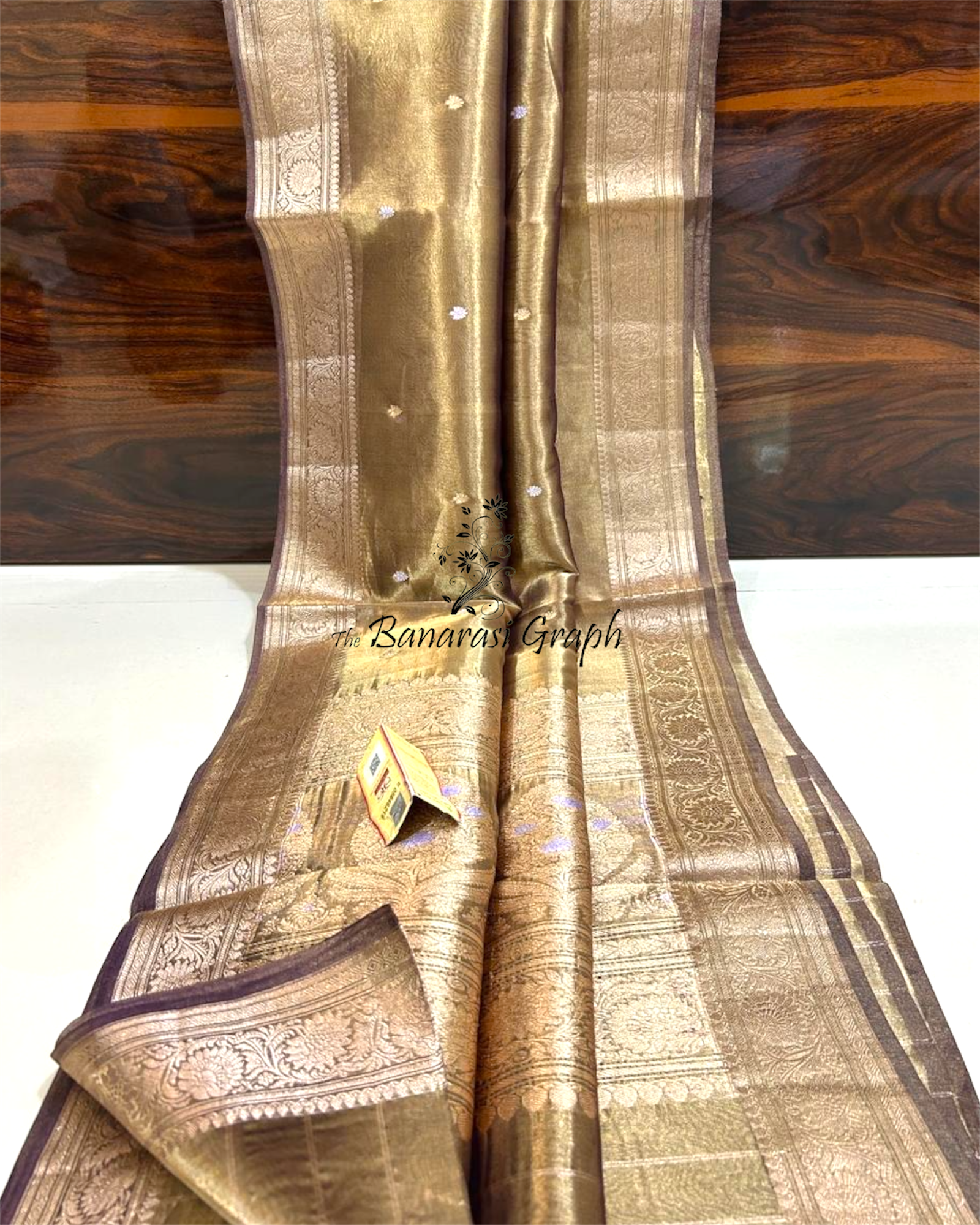 Pure Kora Tissue Handloom Silk - Sona Rupa Kadhua Motifs Banarasi Saree