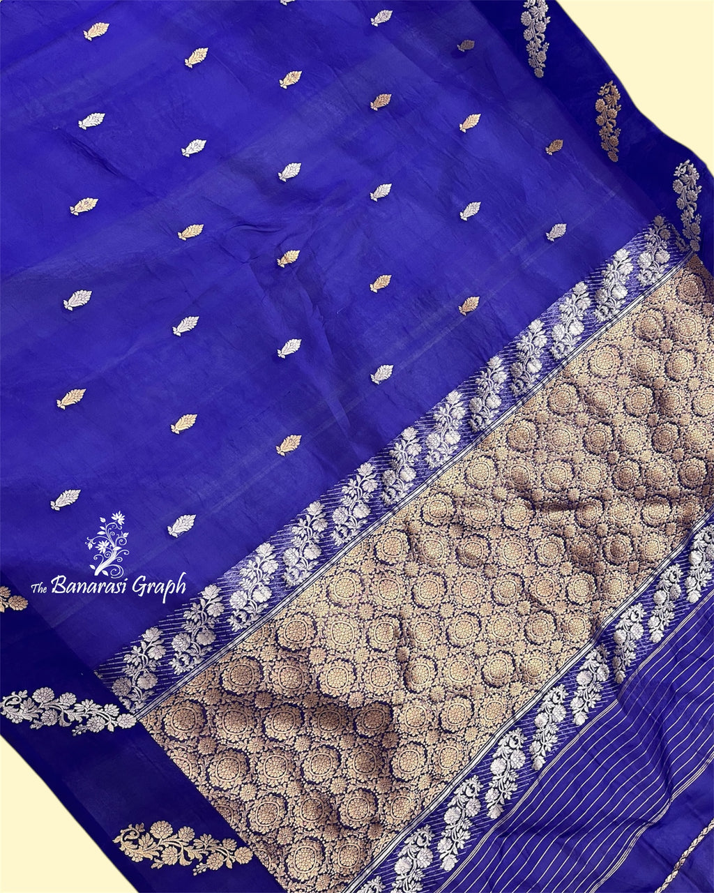Pure Kora Handloom Silk - Kadhua Motifs sona Rupa Banarasi Saree