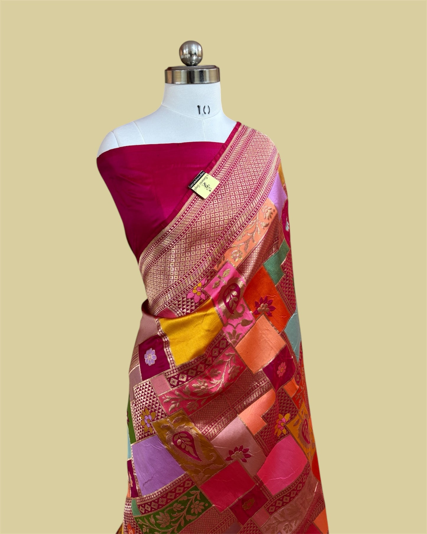 Ranghat Pure Katan Handloom Silk All Over Multi Colour Rangkat - Banarasi Saree