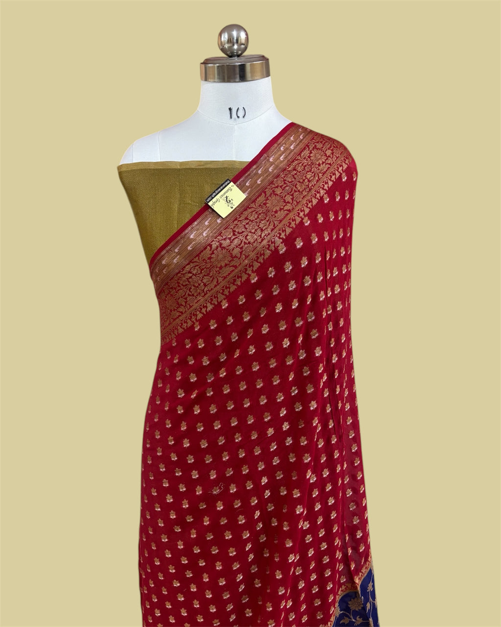 Pure Khaddi Chiffon Reshmi Zari - Banarasi Saree
