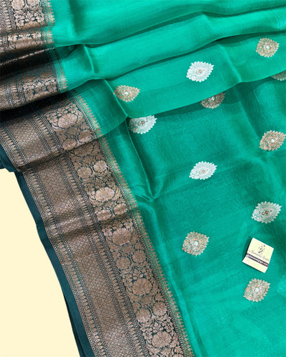 Pure Kora Silk - Sona Rupa Banarasi Saree