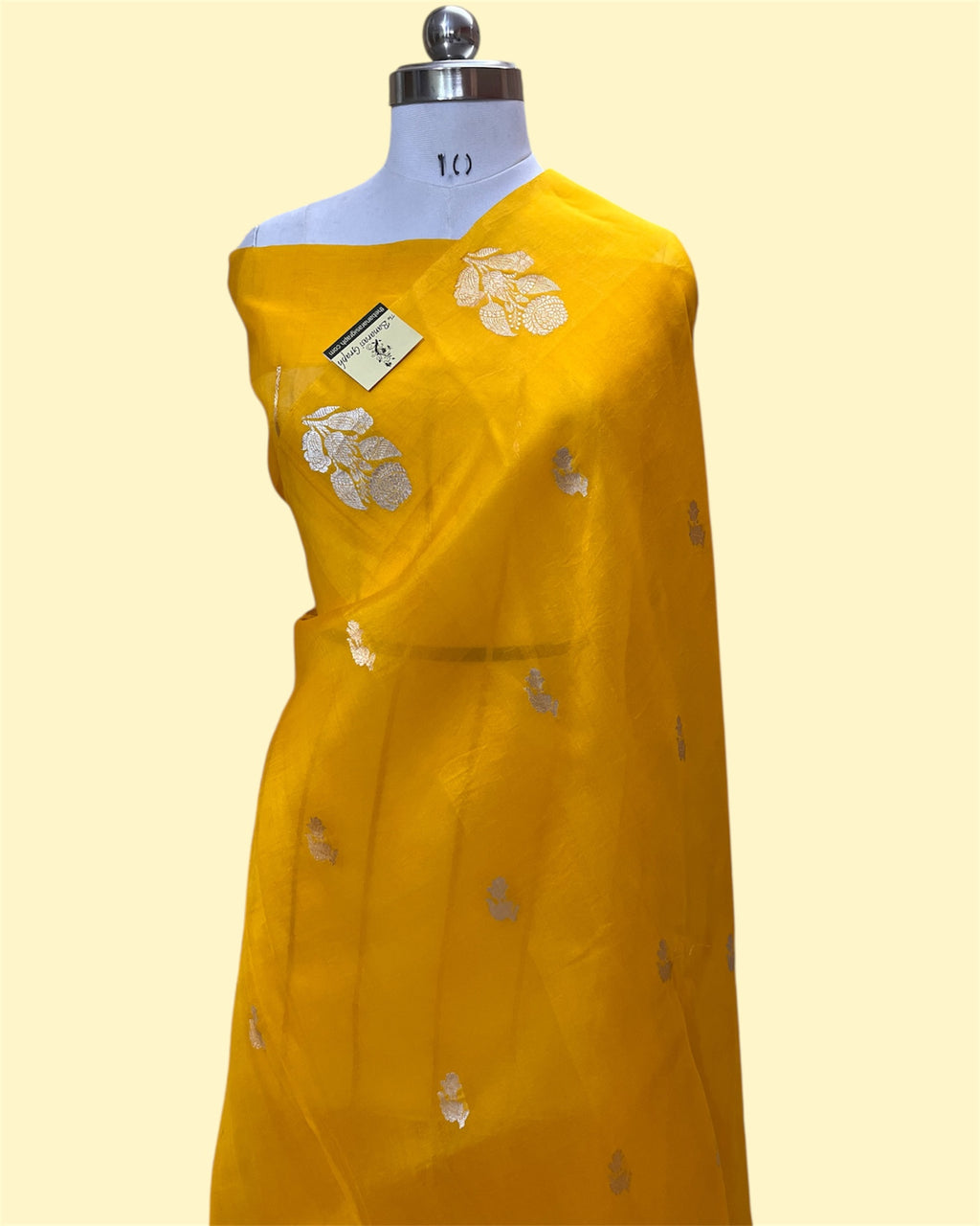 Pure Kora Handloom Silk - Kadhua Motifs Sona Rupa Banarasi Saree