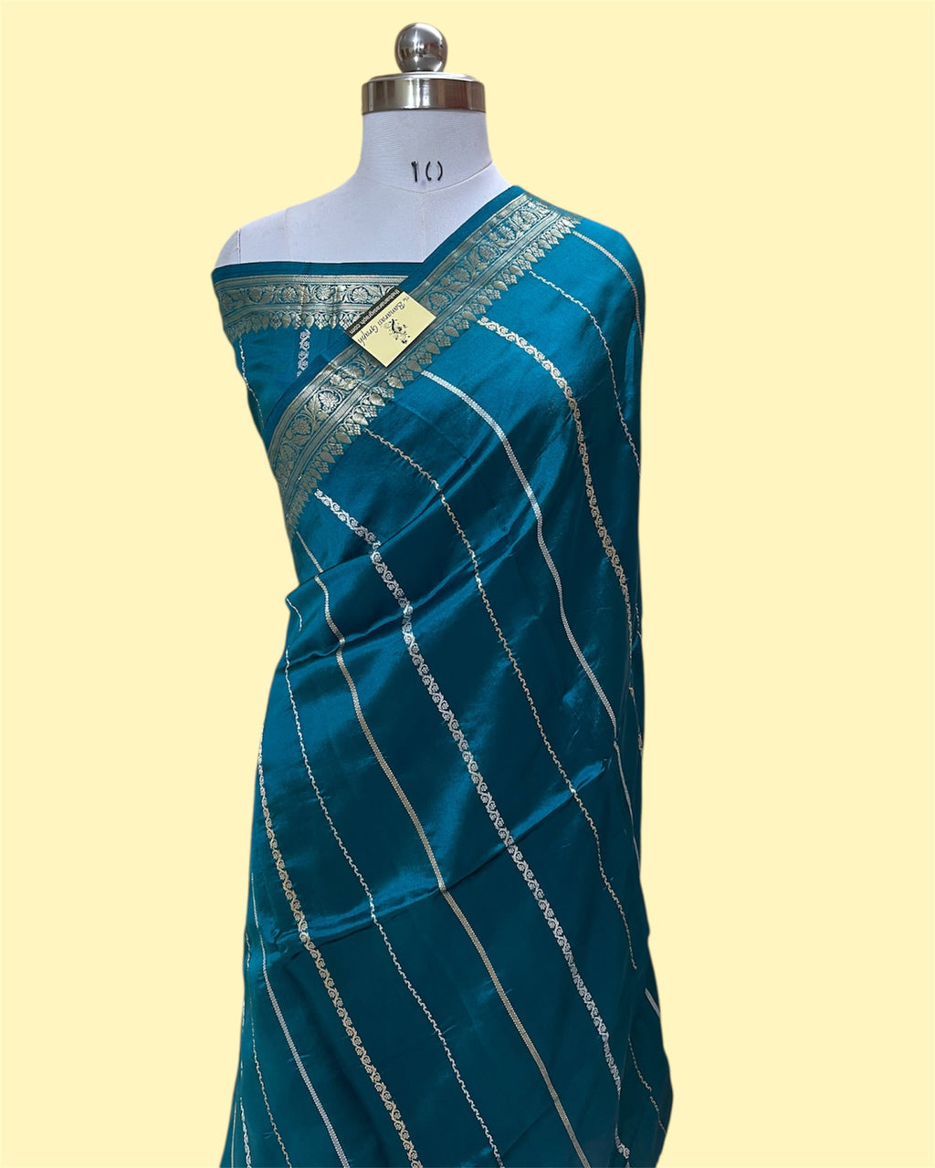 Pure Raw Mango Handloom Silk - Kadhua Motifs Banarasi Saree