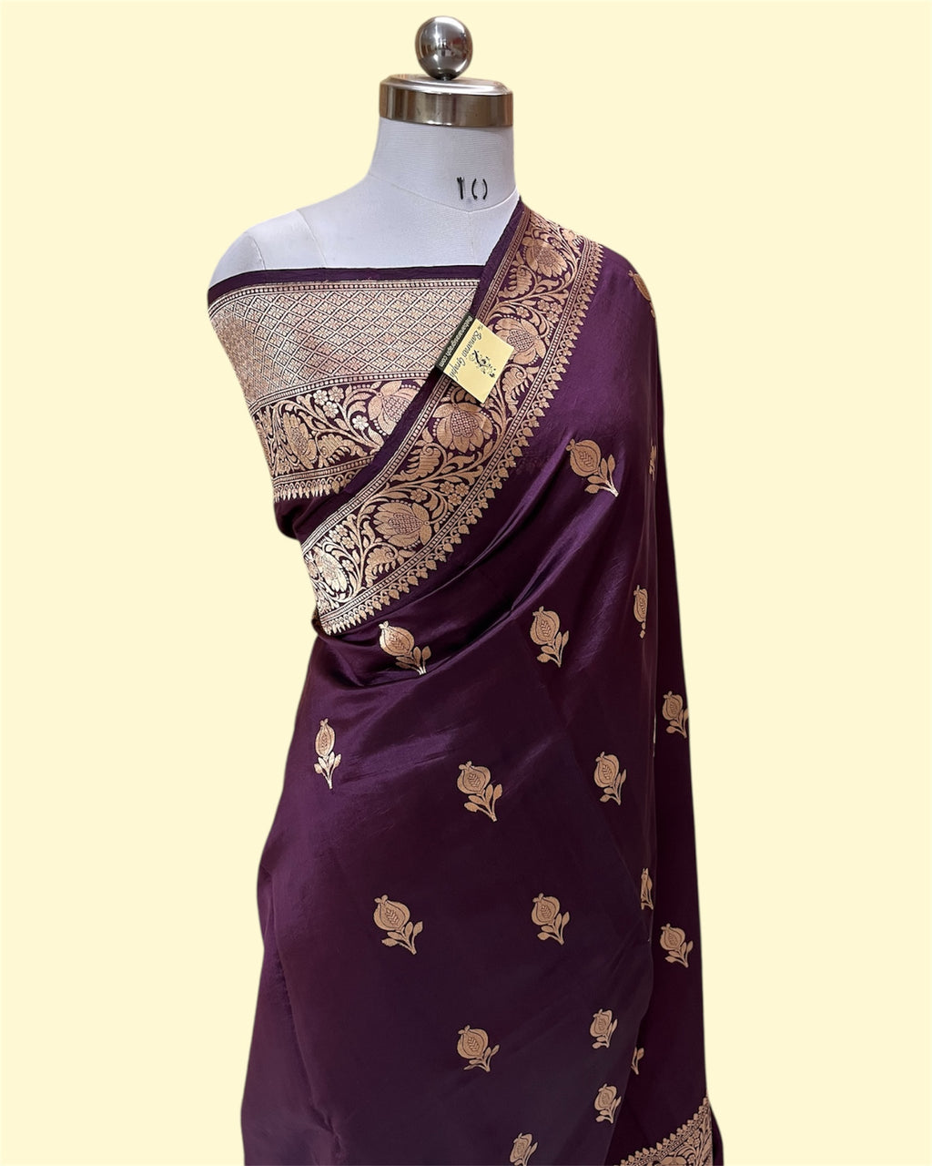 Pure Raw Mango Handloom Silk - Kadhua Motifs Banarasi Saree