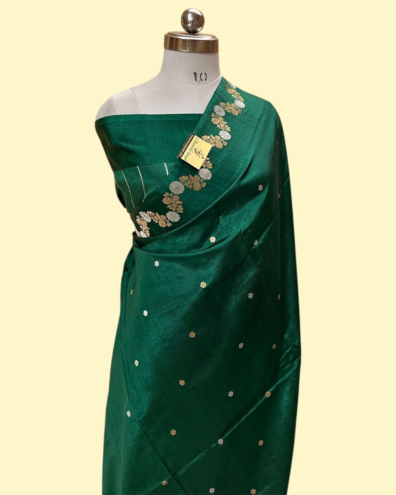 Pure Raw Mango Handloom Silk - Kadhua Motifs Banarasi Saree