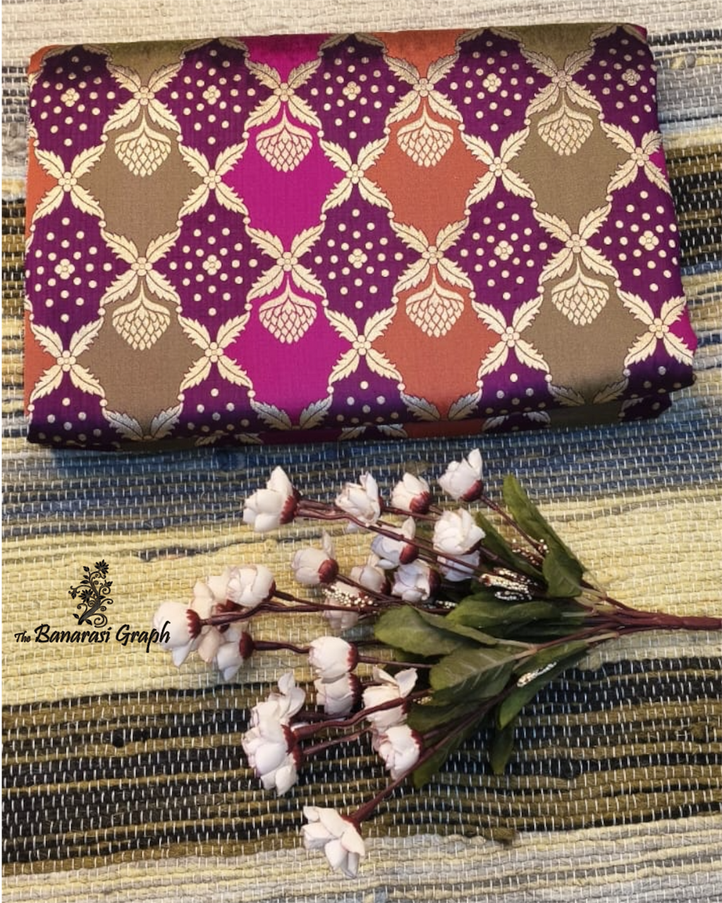 Rangkart Pure Katan Handloom Silk - Jaal Work Banarasi Saree