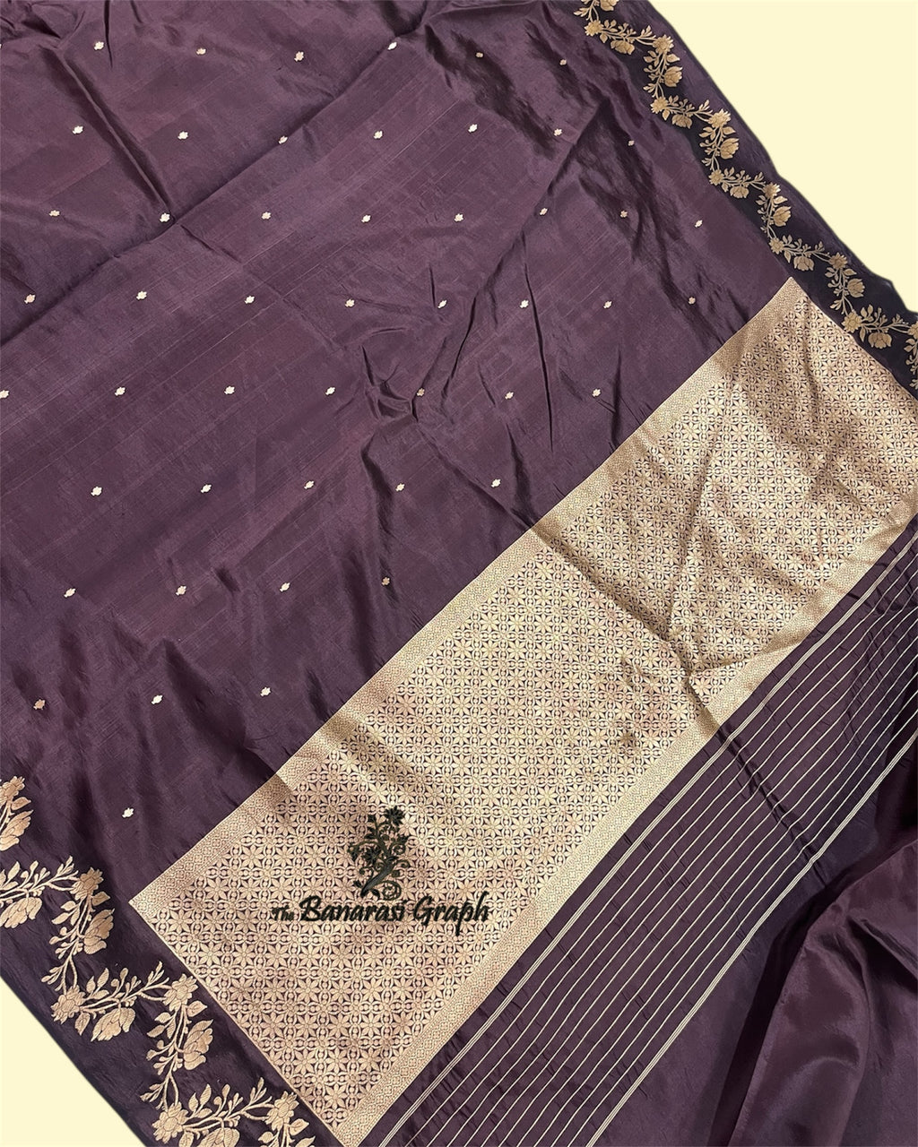 Pure Raw Mango Handloom Silk - Kadhua Motifs Banarasi Saree