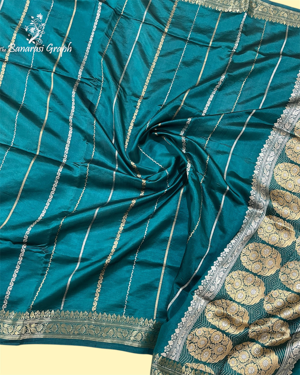 Pure Raw Mango Handloom Silk - Kadhua Motifs Banarasi Saree