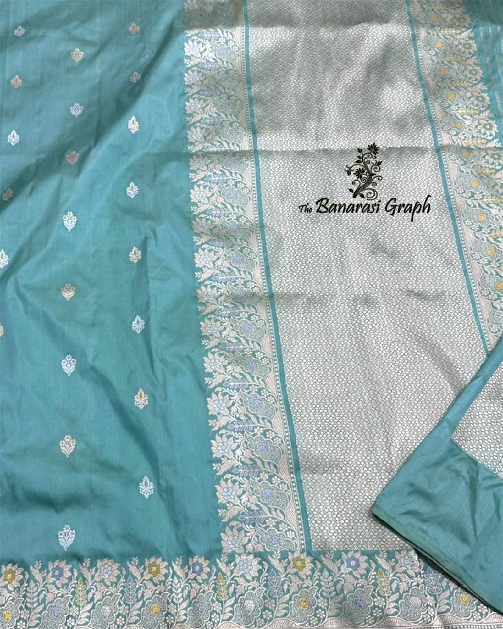 Pure Katan Handloom Silk - Kadhua Motifs with Meenakari Banarasi