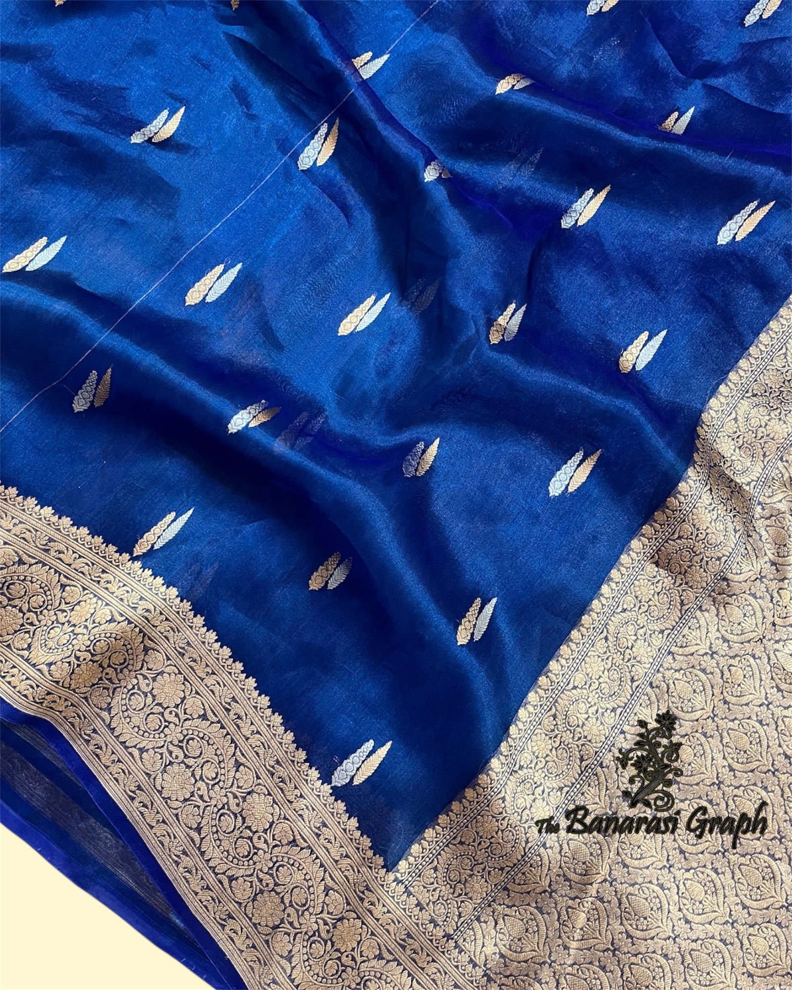 Pure Tissue Handloom Silk - Kadhua Motifs Sona Rupa Banarasi Saree