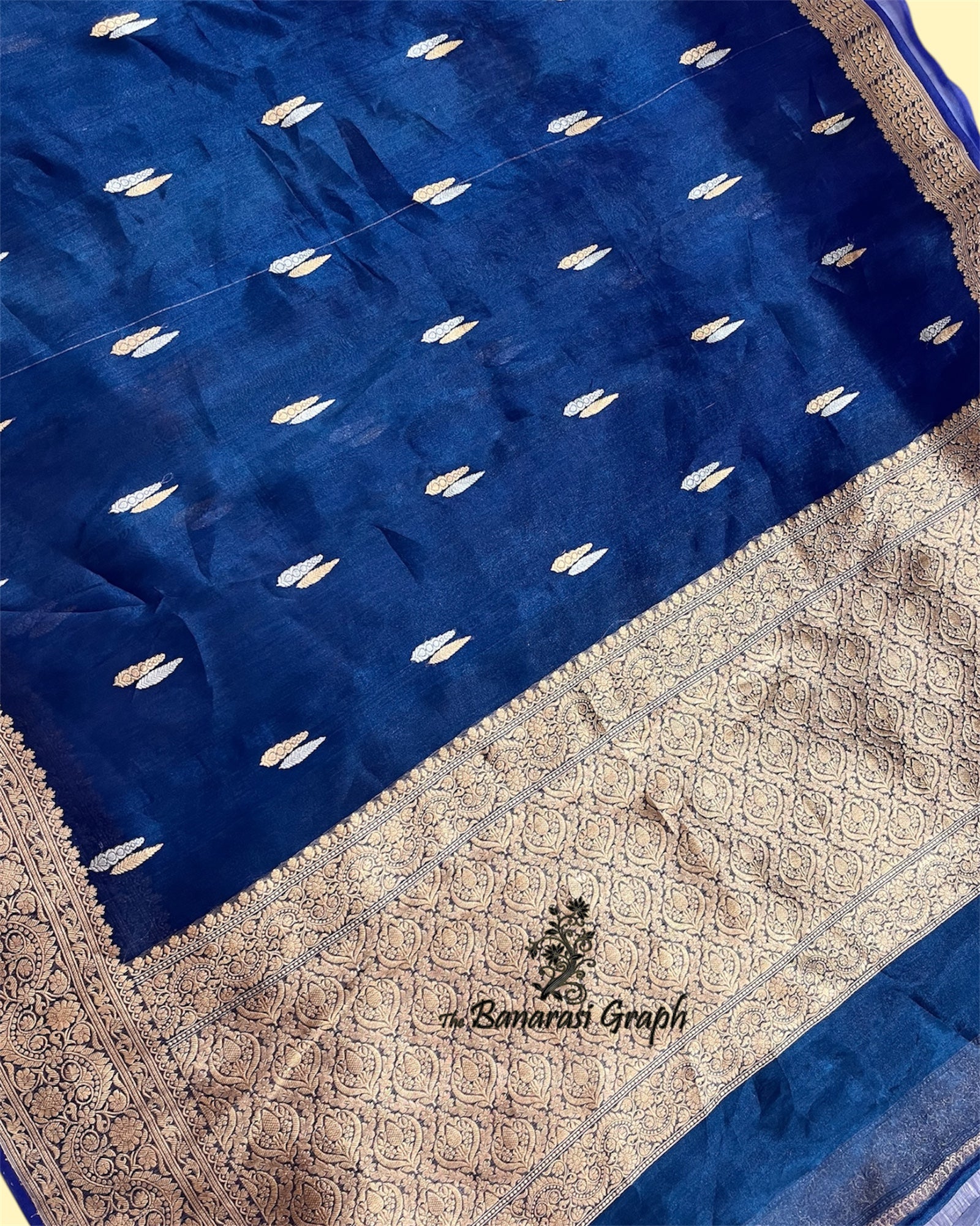 Pure Tissue Handloom Silk - Kadhua Motifs Sona Rupa Banarasi Saree