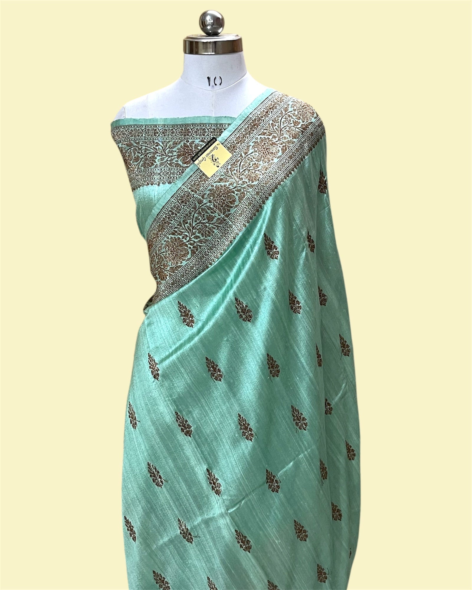 Pure Raw Handloom Silk - Kadhua Motifs Banarasi Saree