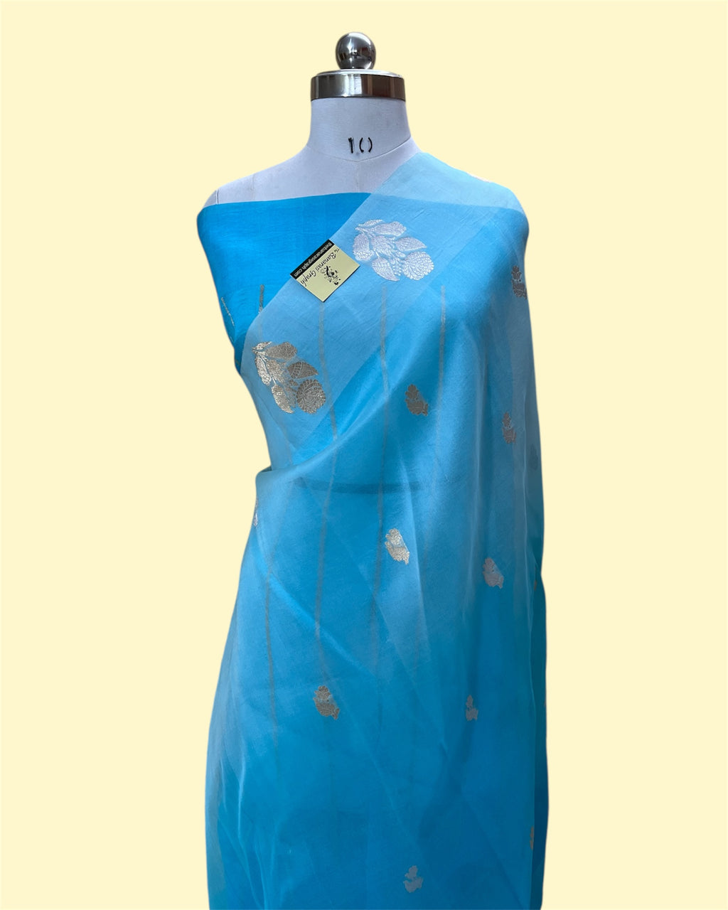 Pure Kora Handloom Silk - Kadhua Motifs Sona Rupa Banarasi Saree
