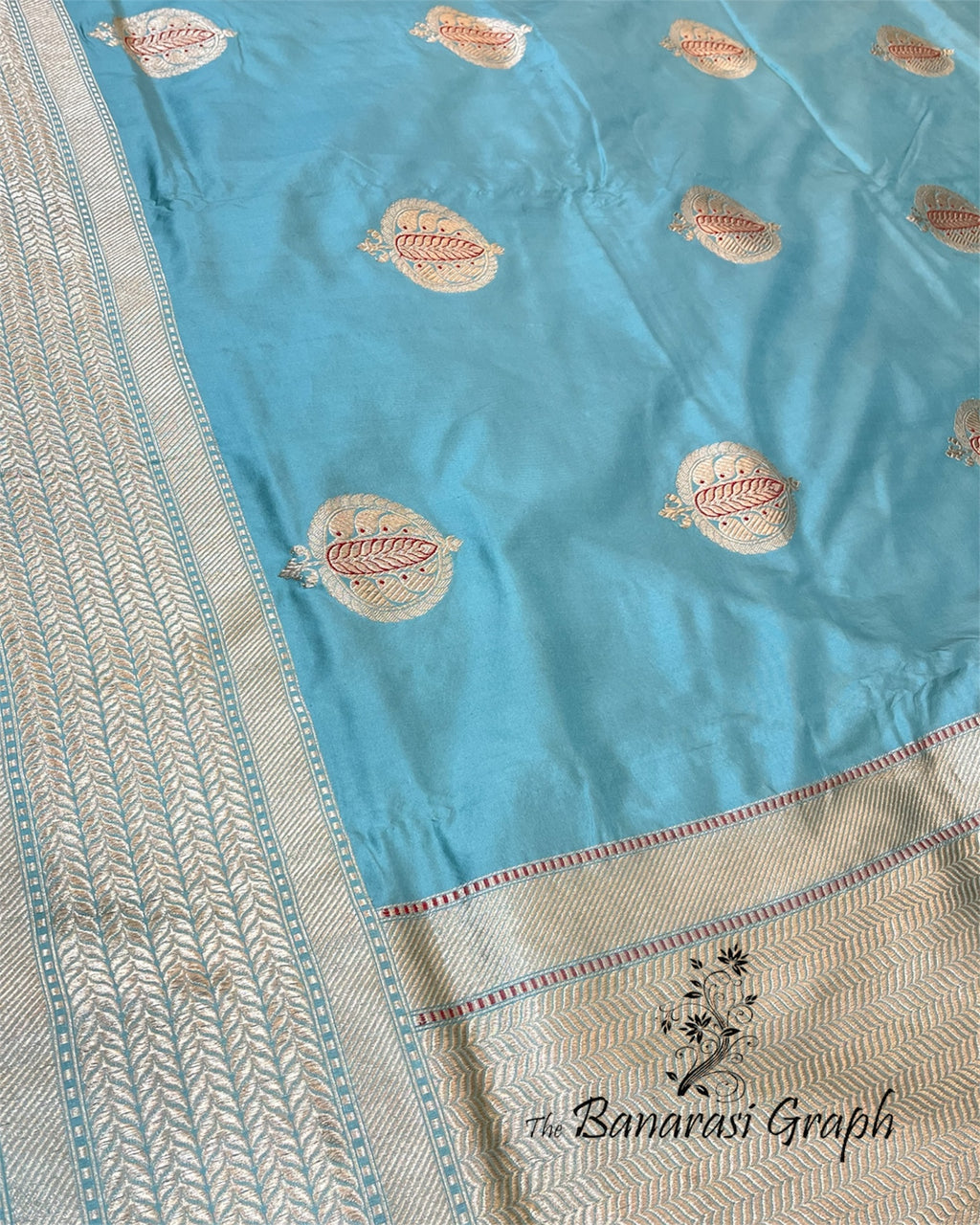 Pure Raw Mango Handloom Kadhua Silk with Meenakari - Banarasi Saree