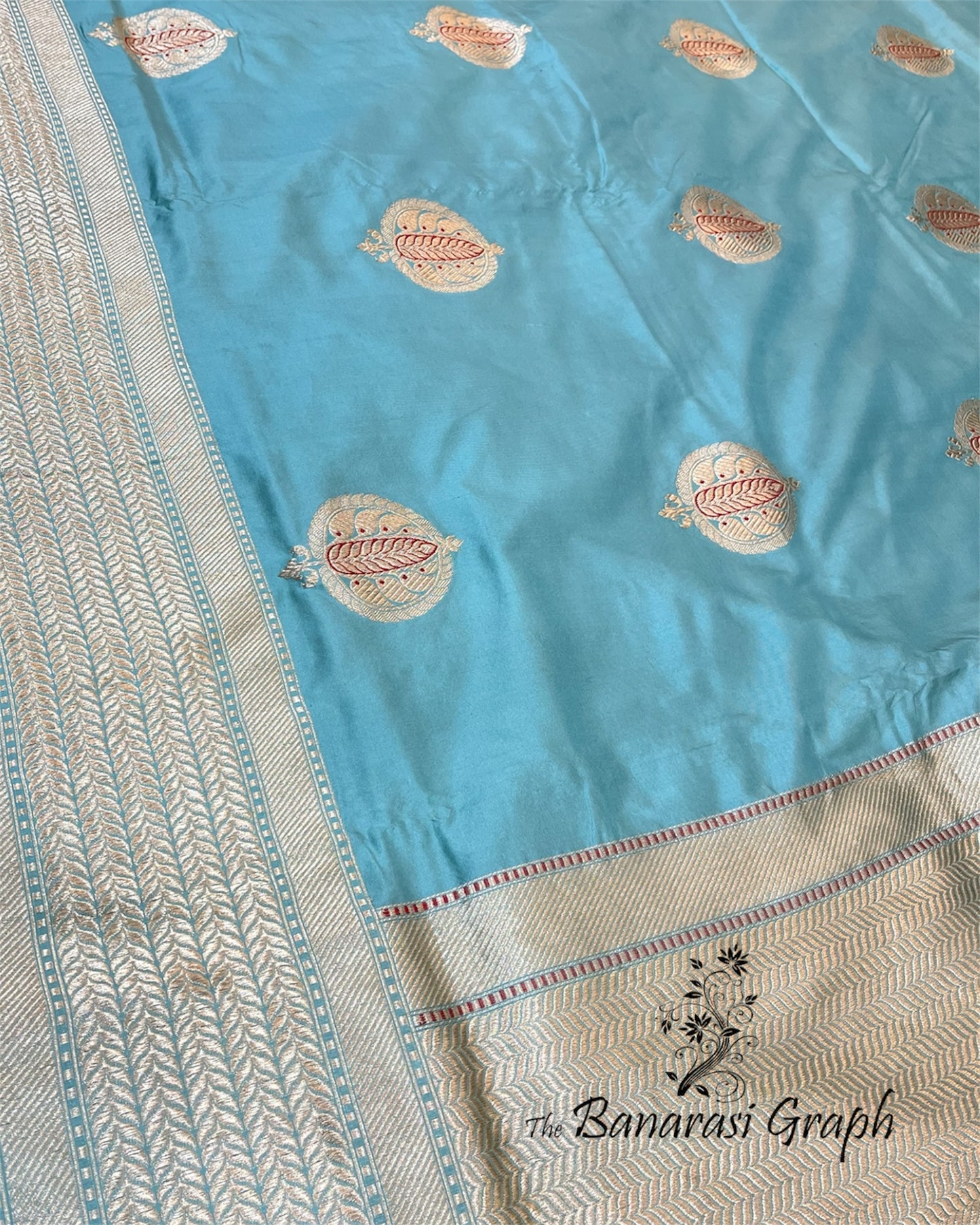 Pure Raw Mango Handloom Kadhua Silk with Meenakari - Banarasi Saree