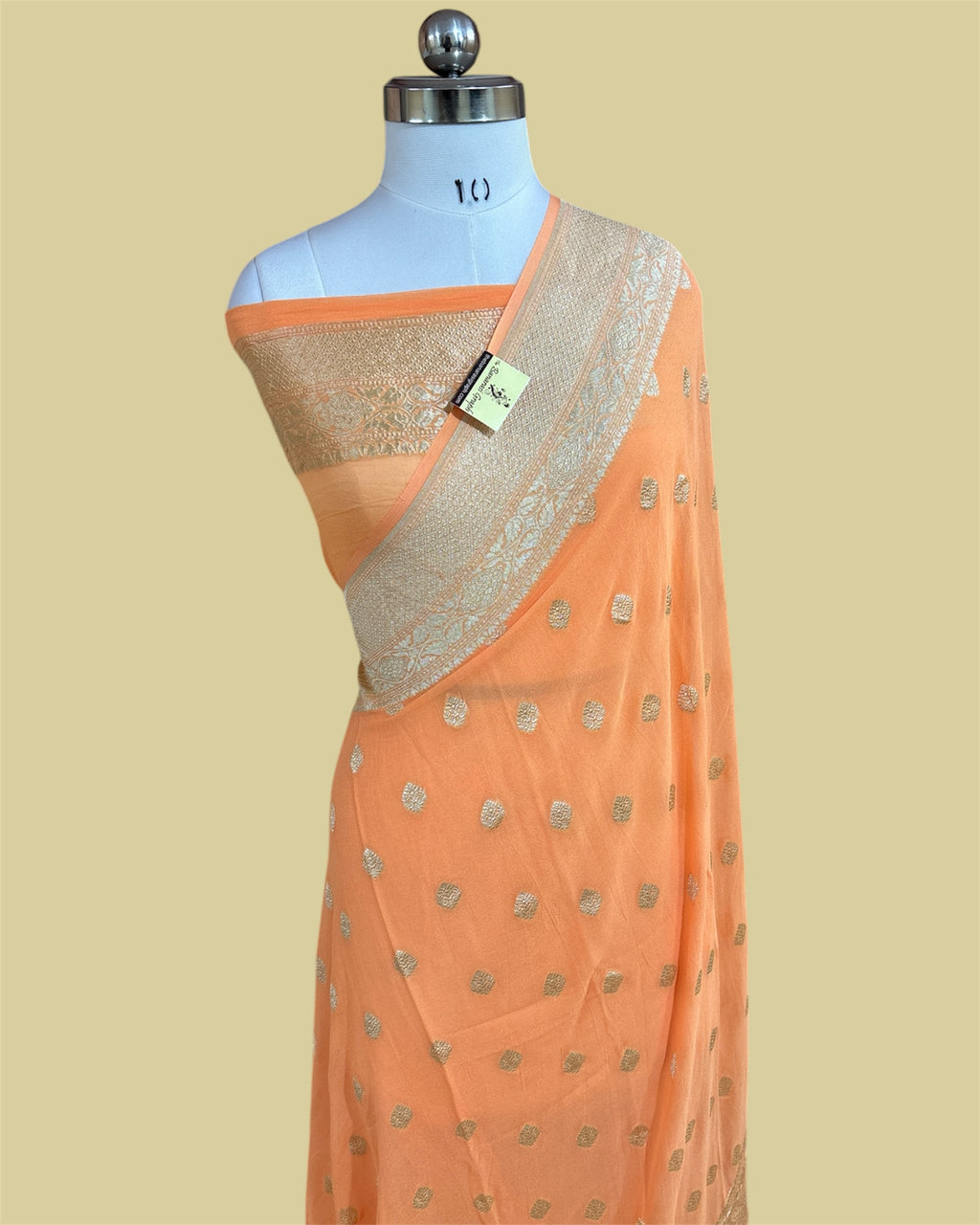 Khaddi Georgette Water Zari - Pure Banarasi Saree