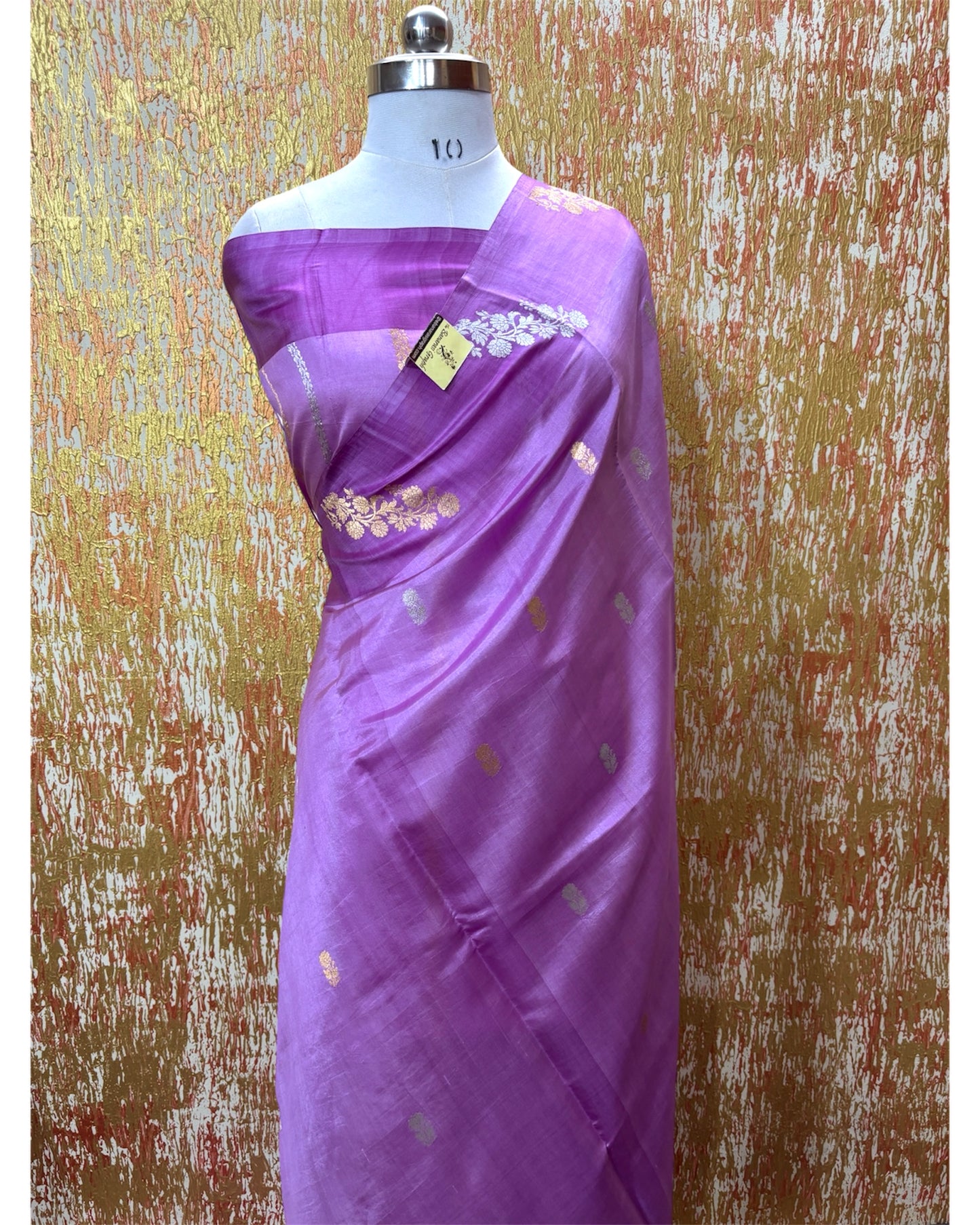 Pure Raw Mango Handloom Silk - Sona Rupa Kadhua Motifs Banarasi Saree