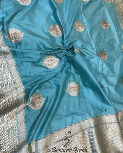 Pure Raw Mango Handloom Kadhua Silk with Meenakari - Banarasi Saree