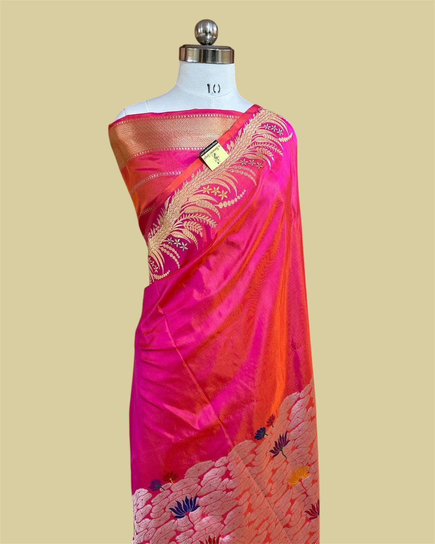 Pure Katan Handloom Silk - Kadhua Work Banarasi Saree