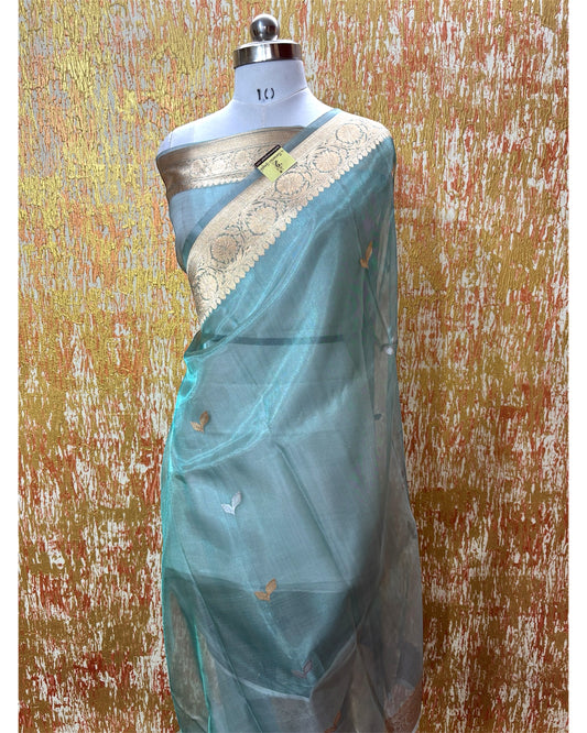 Pure Tissue Handloom Silk - Kadhua Motifs Sona Rupa Banarasi Saree