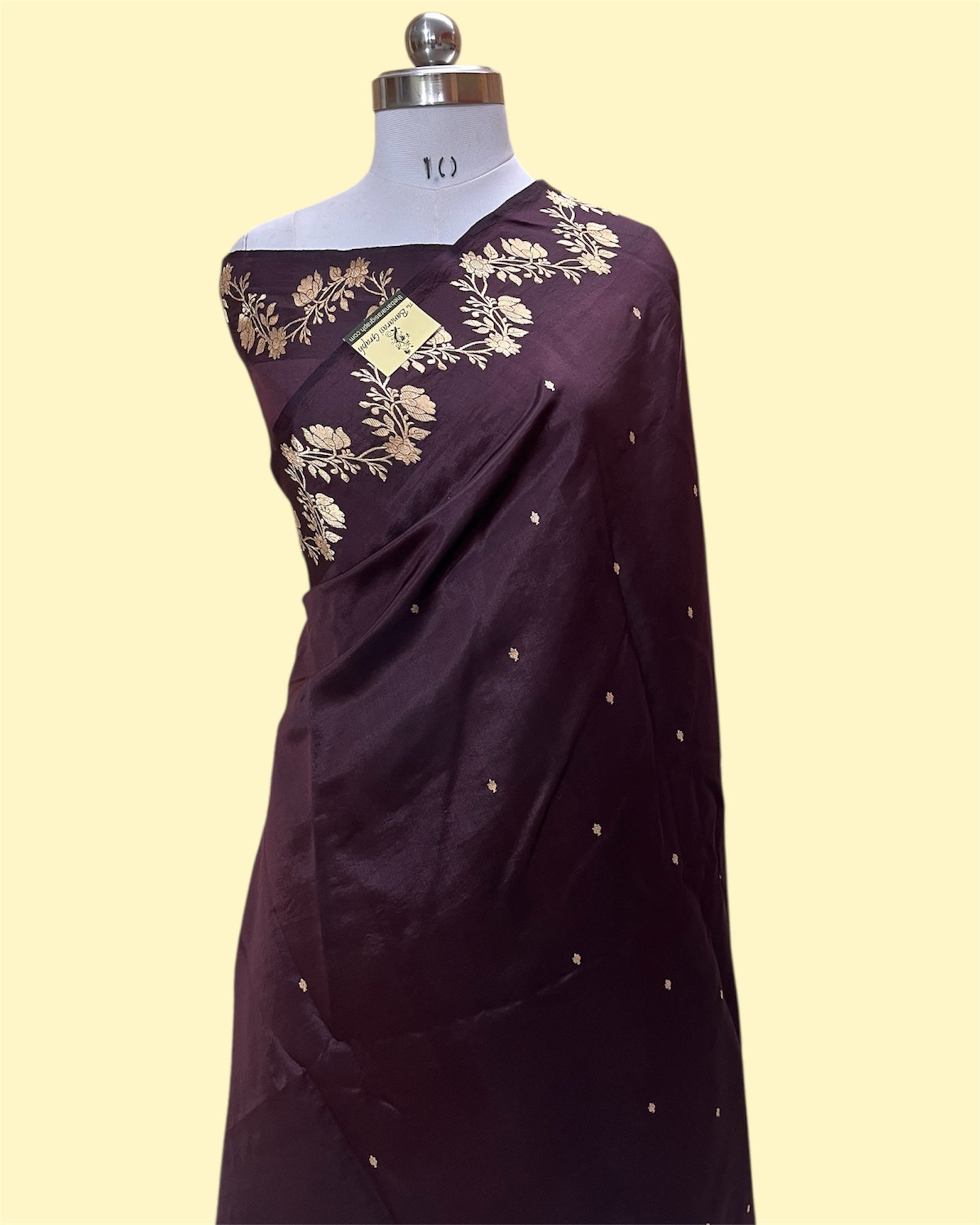 Pure Raw Mango Handloom Silk - Kadhua Motifs Banarasi Saree