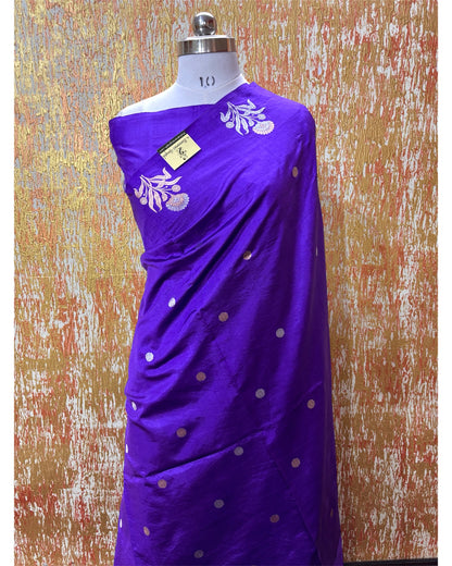 Pure Raw Mango Handloom Silk - Kadhua Motifs Sona Rupa Banarasi Saree