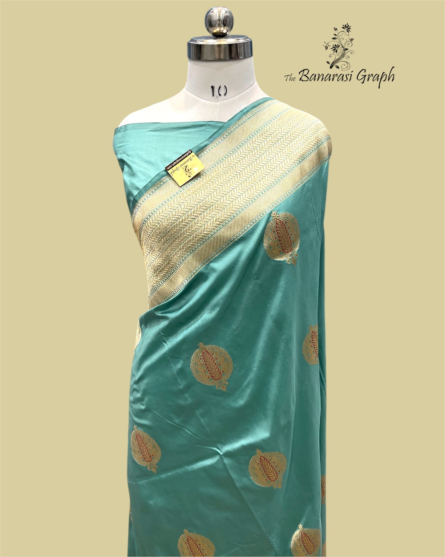 Pure Raw Mango Handloom Kadhua Silk with Meenakari - Banarasi Saree