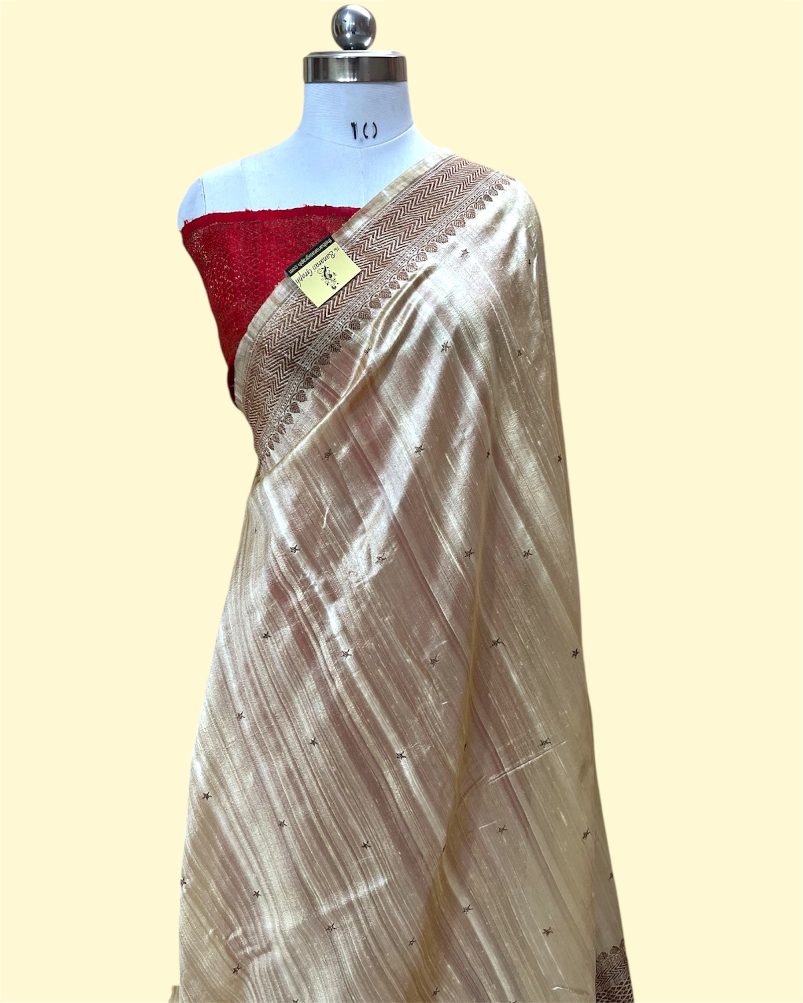 Pure Raw Handloom Silk - Kadhua Motifs Banarasi Saree
