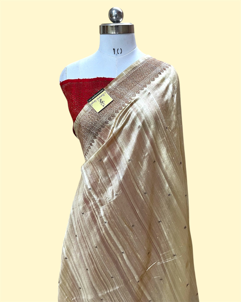 Pure Raw Handloom Silk - Kadhua Motifs Banarasi Saree