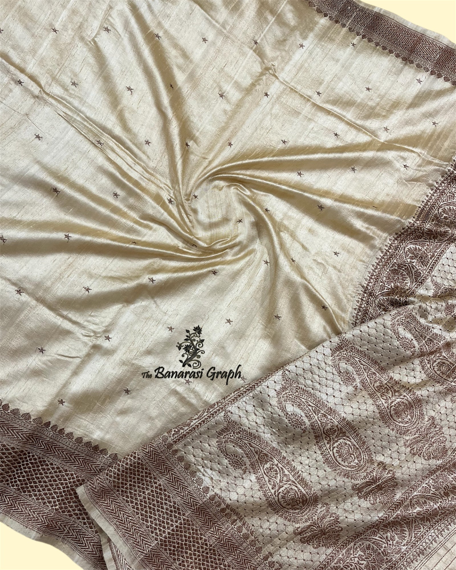 Pure Raw Handloom Silk - Kadhua Motifs Banarasi Saree