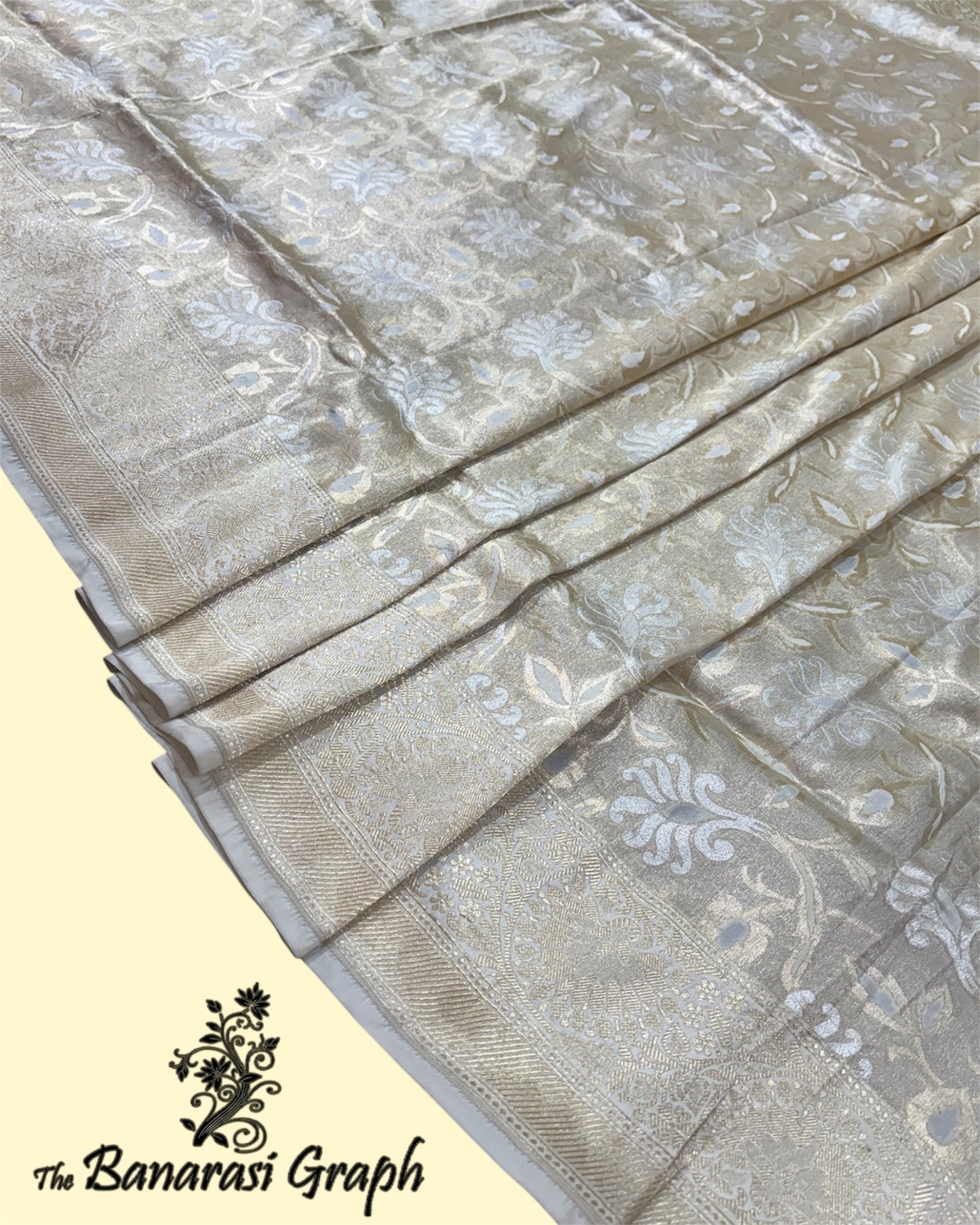 Pure Katan Handloom Silk - All Over Jaal Work With Meenakari Banarasi Saree