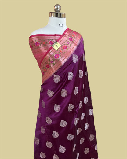 Pure Dupion Pathni Silk - Banarasi Saree