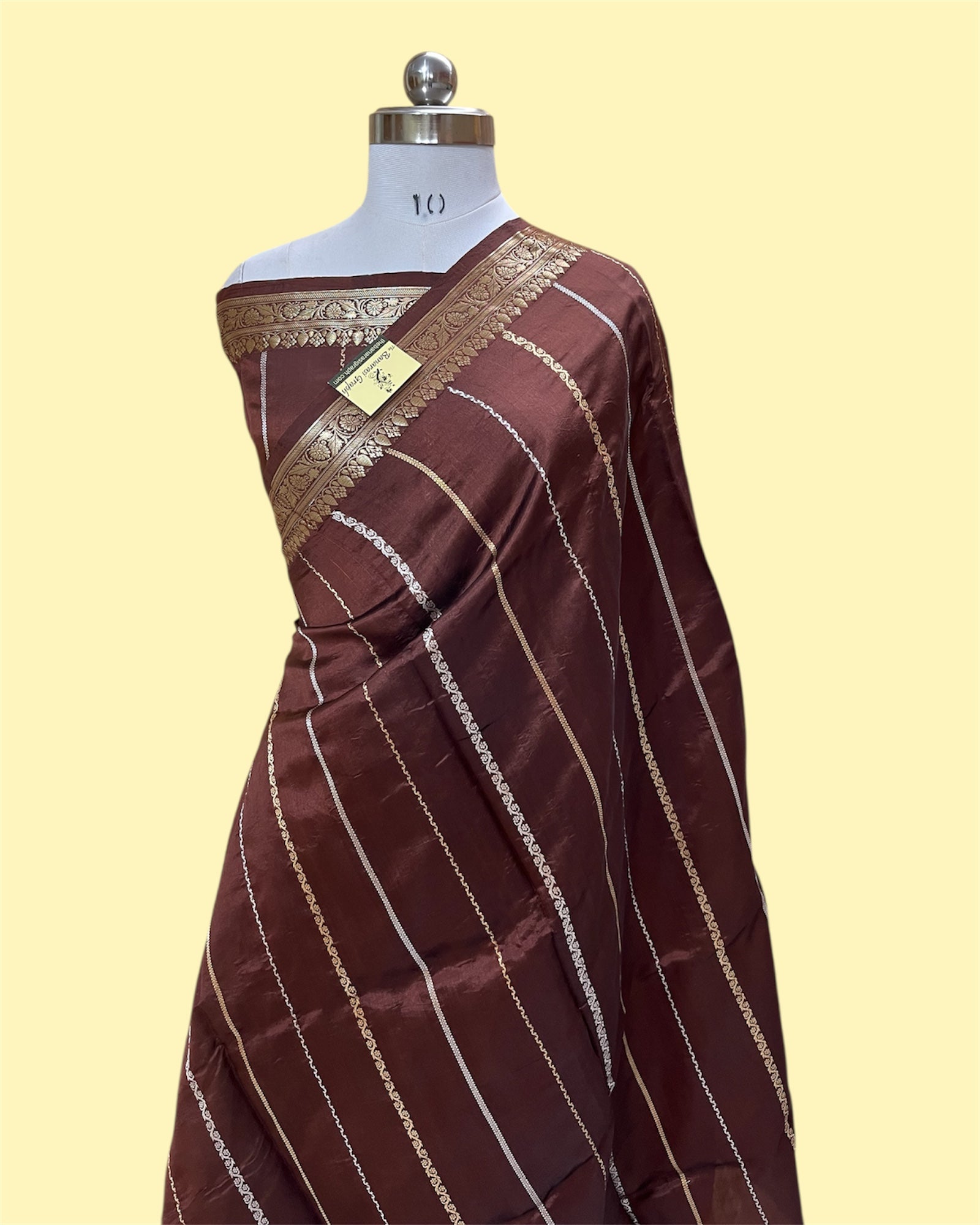 Pure Raw Mango Handloom Silk - Kadhua Motifs Banarasi Saree