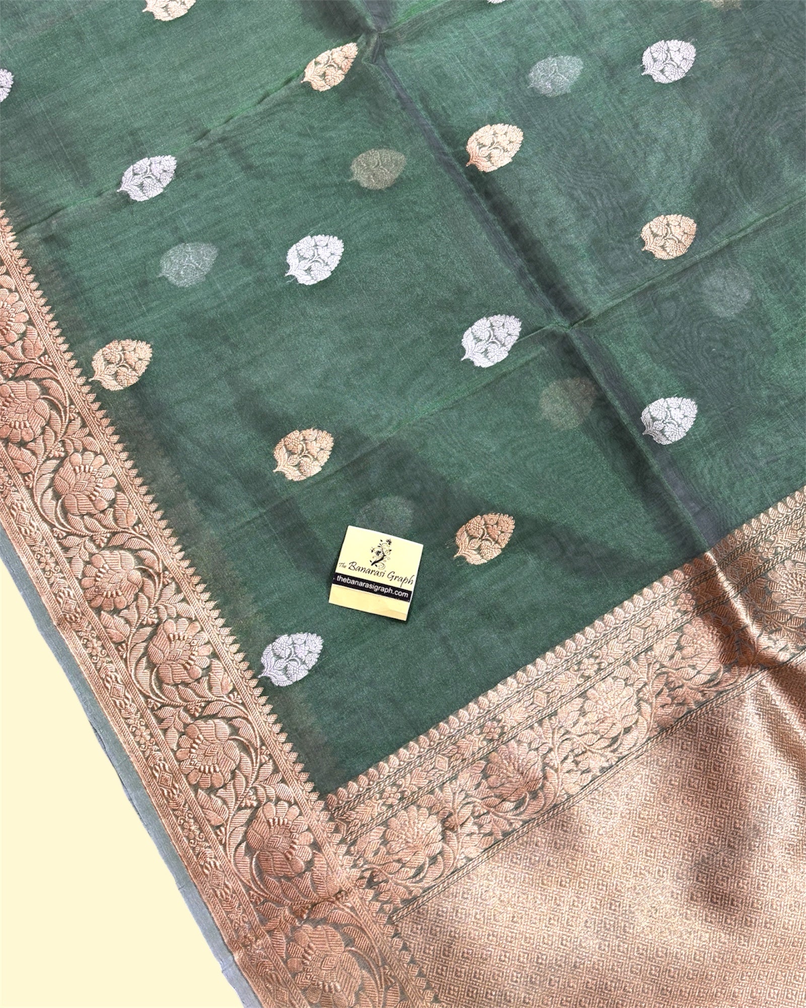 Pure Tissue Handloom Silk - Kadhua Motifs Sona Rupa Banarasi Saree