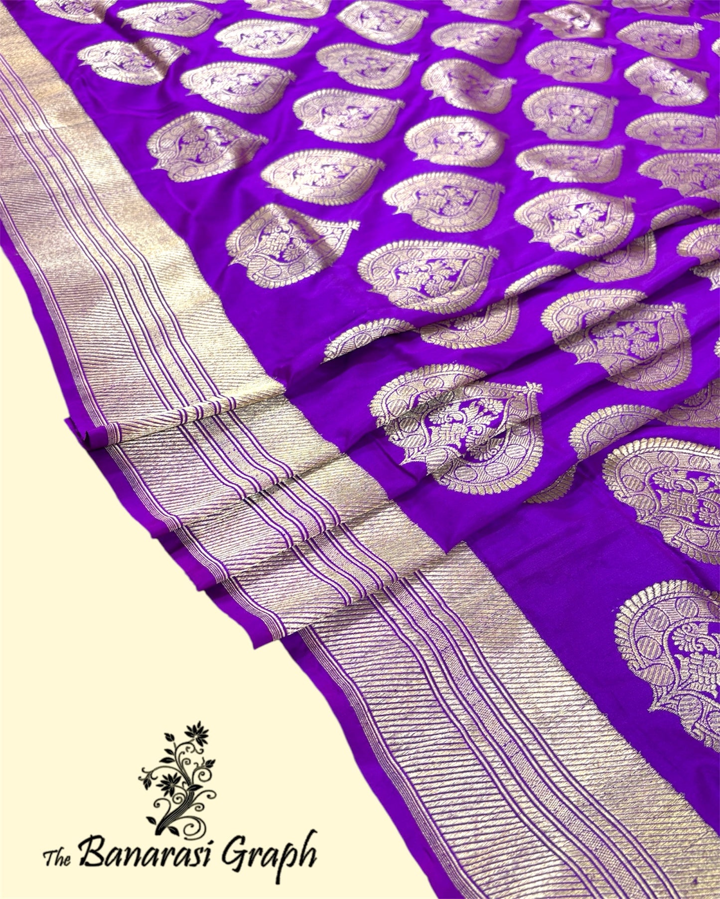 Pure Katan Handloom Silk - Kadhua Motifs All Over Boota Work Banarasi Saree