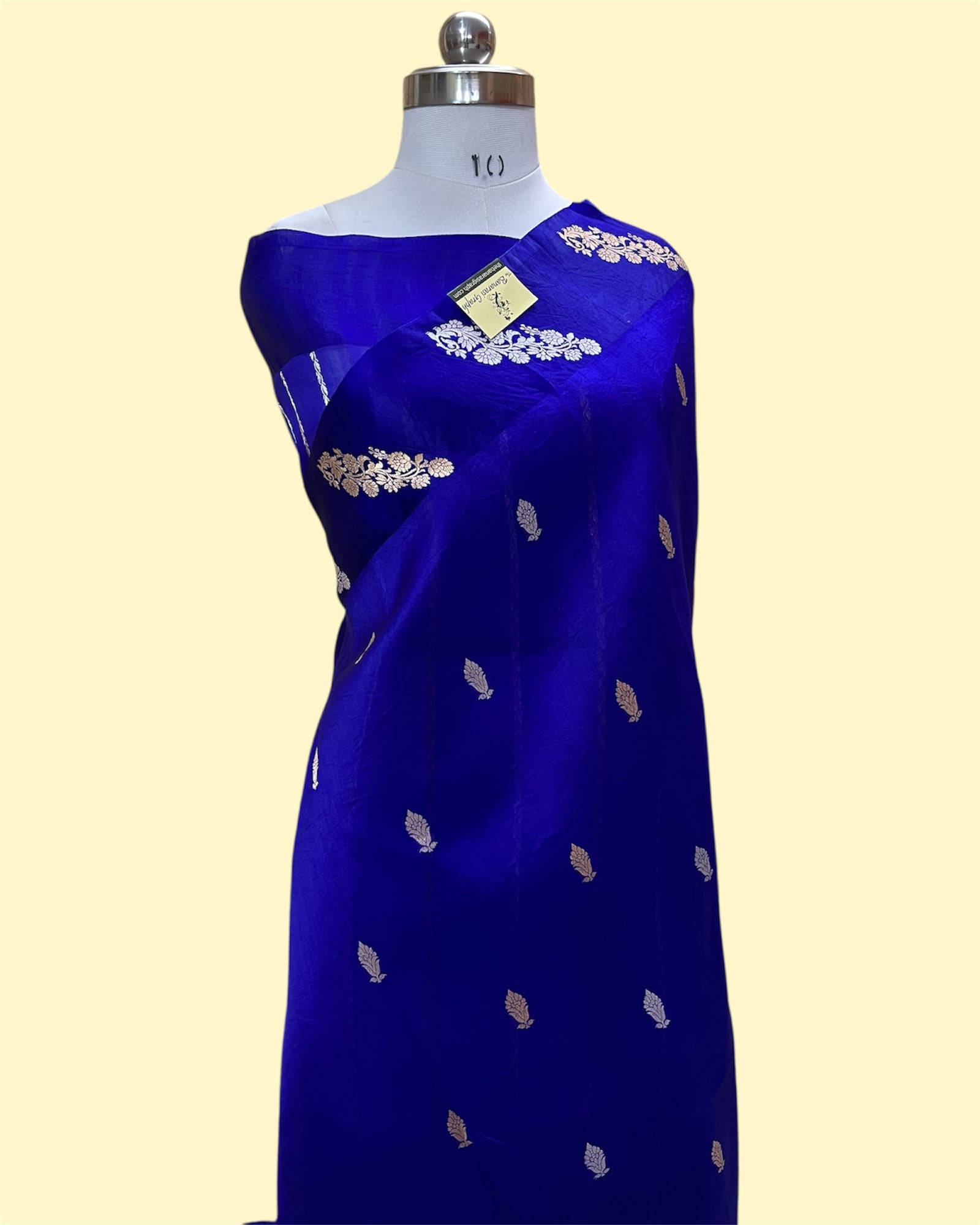 Pure Kora Handloom Silk - Kadhua Motifs sona Rupa Banarasi Saree