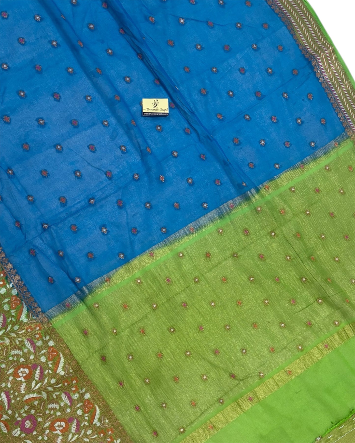 Pure Khaddi Chiffon Reshmi Zari - Banarasi Saree