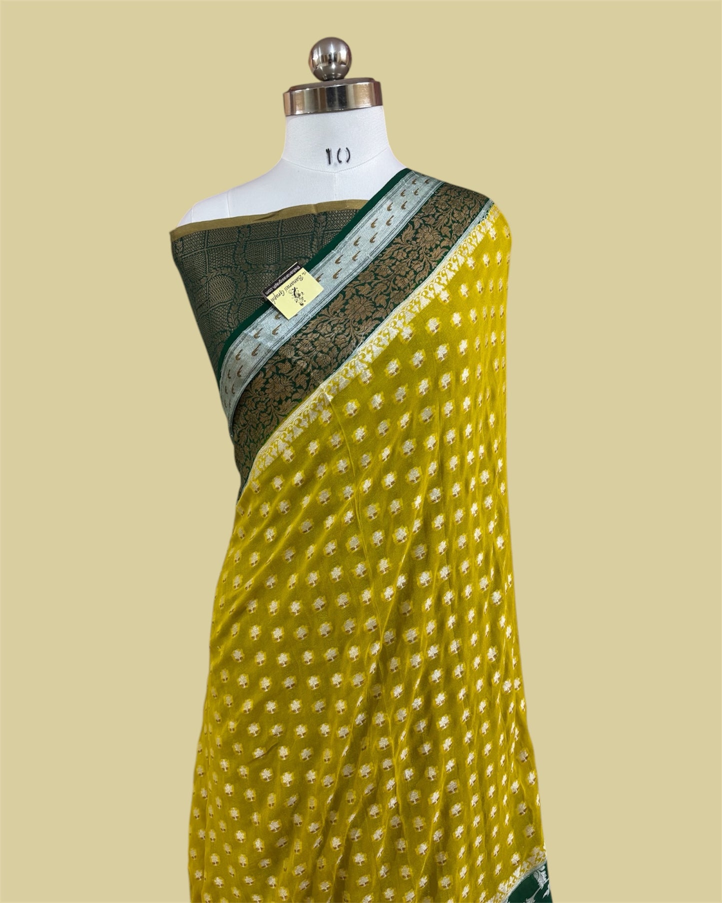 Pure Khaddi Chiffon Reshmi Zari - Banarasi Saree