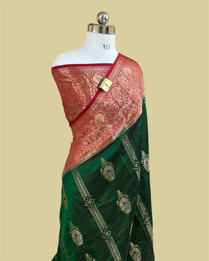 Pure Dupion Silk - Banarasi Saree