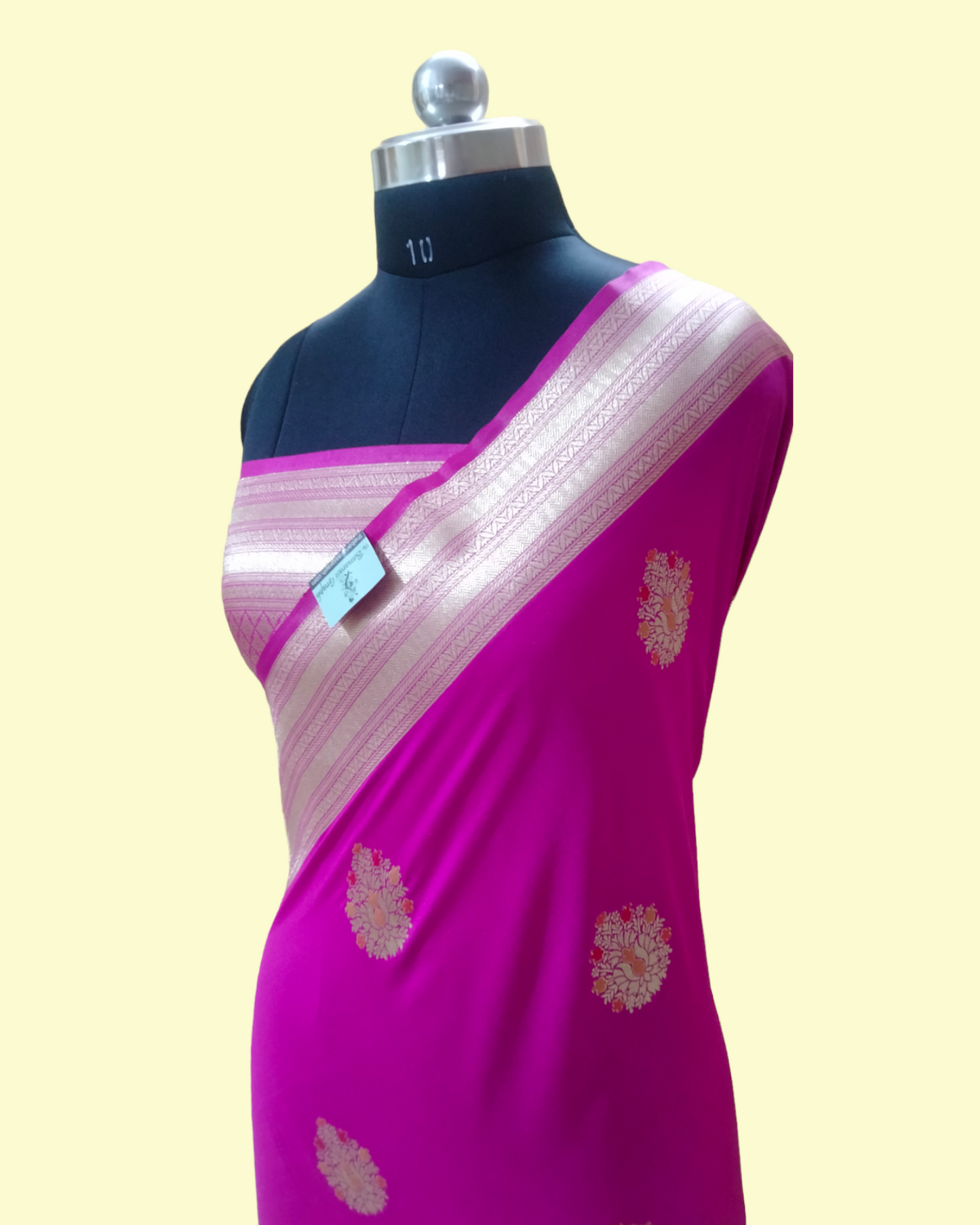 Pure Katan Banarasi Saree With Meenakari