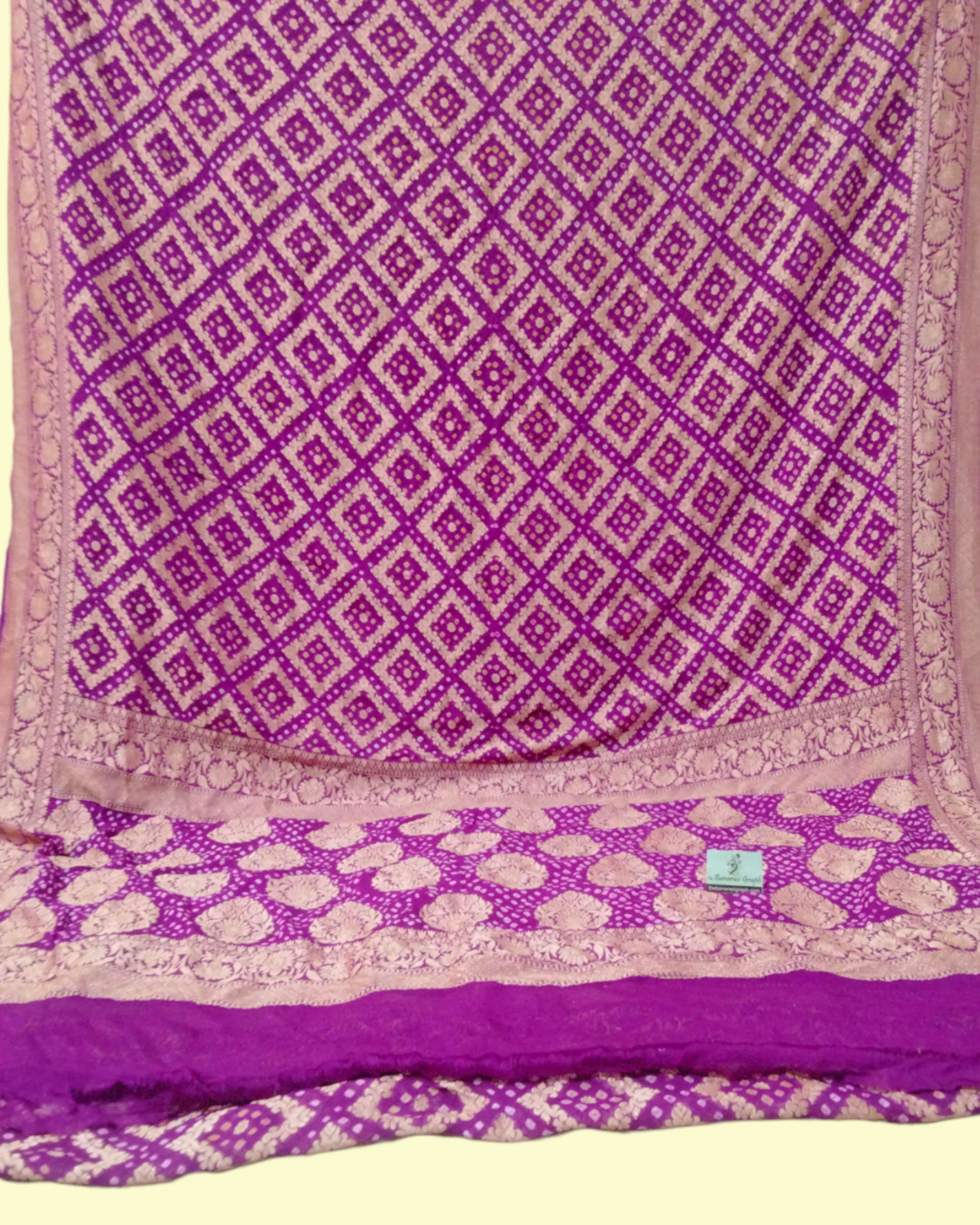 Pure Georgette Bandhani - Banarasi Saree