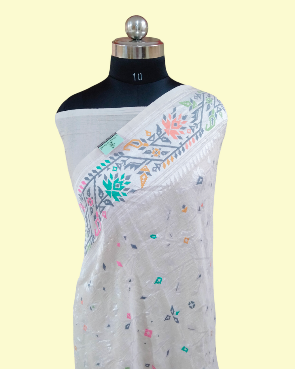 Pure Tussar Georgette Handloom Silk with Meenakari - Banarasi Saree